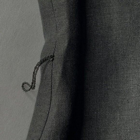 Brooks Brothers Linen Dress Size 4 Black Side Button Sleeveless Lined Round Neck - Picture 10 of 10